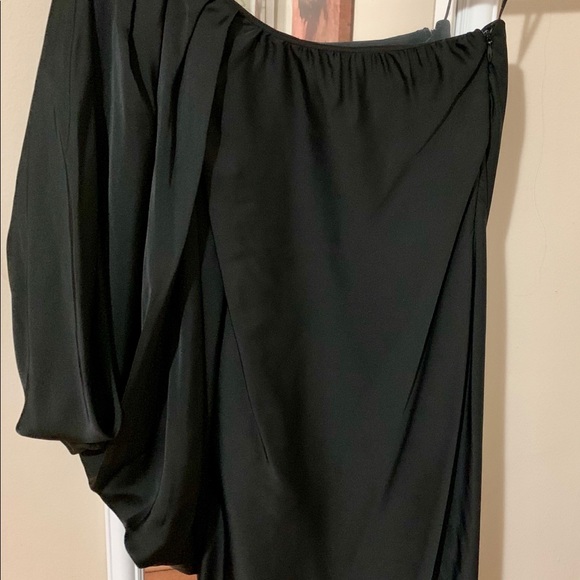 Zara black, silk cocktail dress - Picture 1 of 4